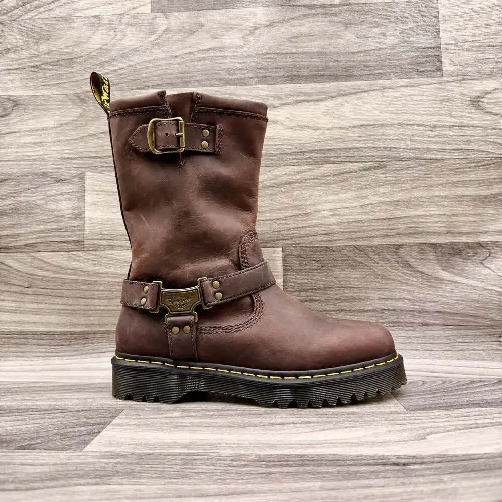 Dr. Martens Anistone Hi Pull On Boot in Brown